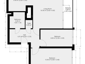 Pronájem bytu 3+kk, Praha - Bohnice, Vratislavská, 56 m2