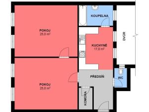 Pronájem bytu 2+1, Brno, Hybešova, 71 m2