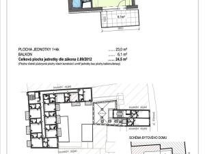 Pronájem bytu 1+kk, Brno, Křenová, 23 m2