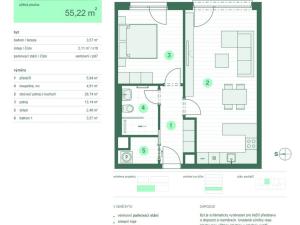 Prodej bytu 2+kk, Zlín, Tyršova, 55 m2