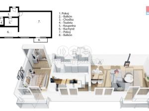 Prodej bytu 2+1, Chotěvice, 63 m2
