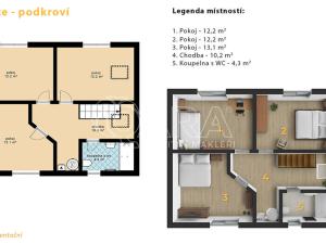 Prodej rodinného domu, Zdiby - Brnky, Za Panskou zahradou, 100 m2
