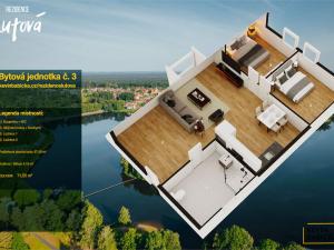Prodej bytu 3+kk, Chlum u Třeboně - Lutová, 67 m2