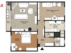 Prodej bytu 3+1, Ostrava - Poruba, Slavíkova, 78 m2