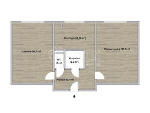 Pronájem bytu 2+1, Ostrava - Poruba, Kyjevská, 51 m2