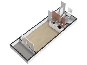 Prodej bytu 1+kk, Praha - Horní Měcholupy, Hornoměcholupská, 26 m2