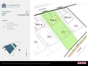 Prodej pozemku pro bydlení, Praha - Lipence, Na Lhotkách, 992 m2