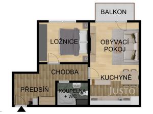 Prodej bytu 2+kk, Písek - Hradiště, K Háječku, 43 m2