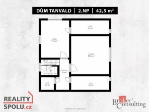 Prodej rodinného domu, Tanvald, Palackého, 103 m2
