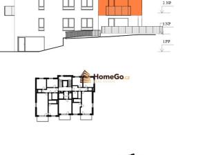 Pronájem bytu 2+kk, Praha - Modřany, Komořanská, 64 m2