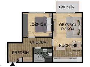 Prodej bytu 2+kk, Písek, K Háječku, 43 m2