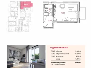 Prodej bytu 1+kk, Kolín, Pražská, 39 m2