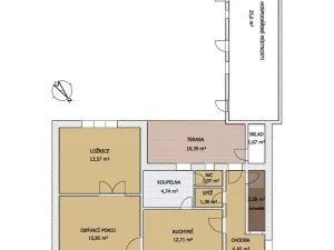 Prodej rodinného domu, Třebestovice, Smetanova, 74 m2