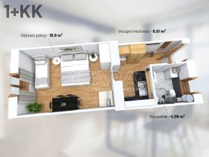 Prodej bytu 1+kk, Praha - Žižkov, Milíčova, 33 m2