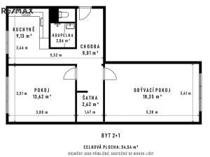 Prodej bytu 2+1, Ostrava - Zábřeh, Výškovická, 56 m2