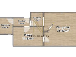 Prodej bytu 2+1, Klatovy, Masarykova, 47 m2