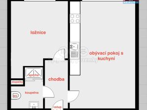 Pronájem bytu 2+kk, Frýdek-Místek, Beethovenova, 41 m2