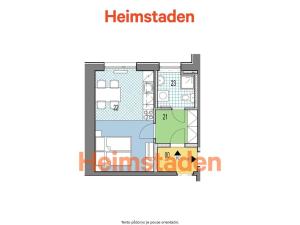Pronájem bytu 1+kk, Karviná - Nové Město, Zakladatelská, 25 m2