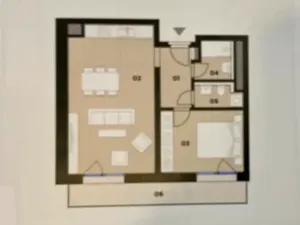Pronájem bytu 2+kk, Praha - Karlín, Křižíkova, 60 m2