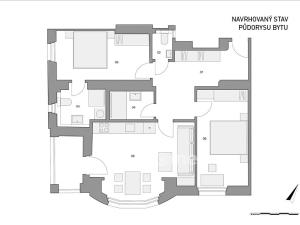 Prodej bytu 2+1, Praha - Smíchov, Na Václavce, 81 m2
