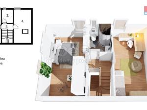Prodej bytu 3+kk, Černá v Pošumaví - Bližná, 83 m2