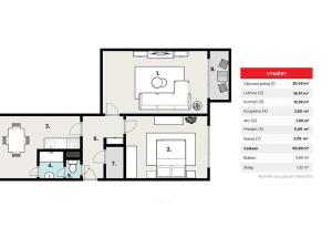Prodej bytu 2+1, Písek, třída Přátelství, 61 m2