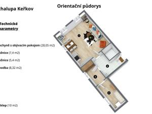Prodej chalupy, Přibyslav, Keřkov, 49 m2