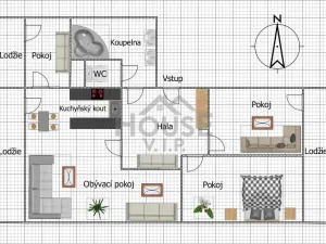 Pronájem bytu 4+kk, Praha - Vršovice, Kazašská, 92 m2