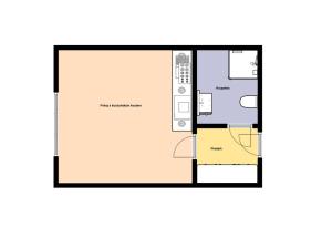 Pronájem bytu 1+kk, Praha - Vinohrady, Korunní, 27 m2