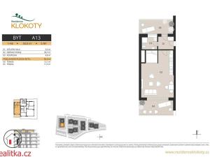 Prodej bytu 1+kk, Tábor, 50 m2