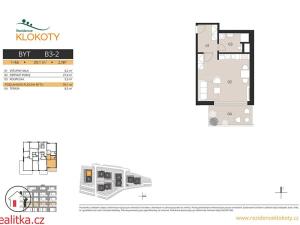 Prodej bytu 1+kk, Tábor, 39 m2