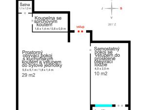 Prodej bytu 2+kk, Meziboří, Okružní, 45 m2