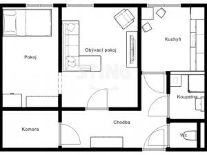Prodej bytu 2+1, Opava, Na Rybníčku, 48 m2
