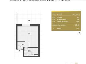 Prodej bytu 1+kk, Lednice, Slovácká, 30 m2