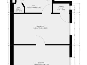 Pronájem bytu 2+kk, Praha, Komunardů, 50 m2