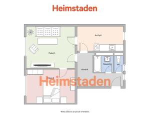Pronájem bytu 2+1, Havířov - Šumbark, Smetanova, 56 m2