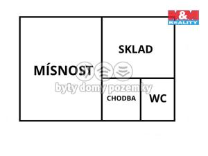 Pronájem obchodního prostoru, Velké Meziříčí, Náměstí, 41 m2