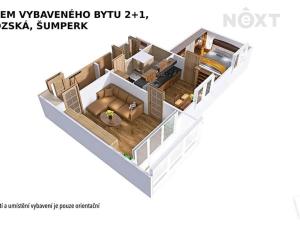 Pronájem bytu 2+1, Šumperk, Prievidzská, 50 m2