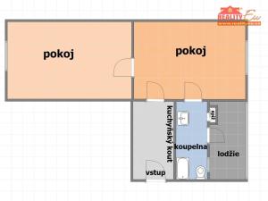 Prodej bytu 2+kk, Jaroměř - Jakubské Předměstí, Palackého, 66 m2