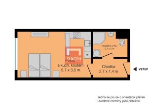 Pronájem bytu 1+kk, Olomouc, Aloise Rašína, 30 m2