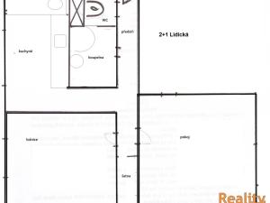 Pronájem bytu 2+1, Otrokovice, Lidická, 49 m2