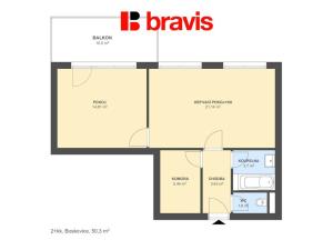 Prodej bytu 2+kk, Boskovice, Otakara Kubína, 50 m2