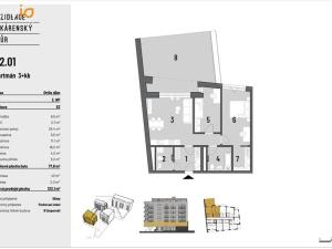 Prodej bytu 3+kk, Brno, Bratislavská, 78 m2