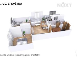 Pronájem bytu 3+1, Šumperk, 8. května, 60 m2