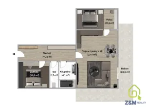 Prodej bytu 3+kk, Březová, Hlavní, 94 m2