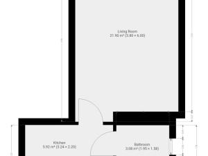 Pronájem bytu 1+kk, Praha - Vršovice, K louži, 31 m2