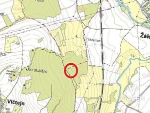 Prodej pole, Žákava, 480 m2