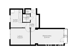 Prodej bytu 2+1, Praha - Letňany, Vítkovická, 54 m2