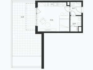 Prodej bytu 1+kk, Plzeň, Pecháčkova, 32 m2