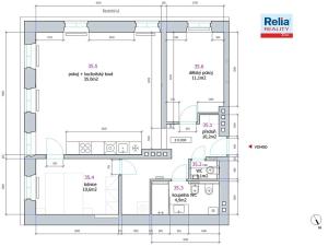 Pronájem bytu 3+kk, Liberec, Kostelní, 73 m2